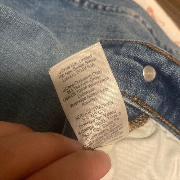 J.Crew Women AB277 High Waisted Vintage Straight Ankle Denim Jeans Size 25/ 0 - Picture 5 of 8